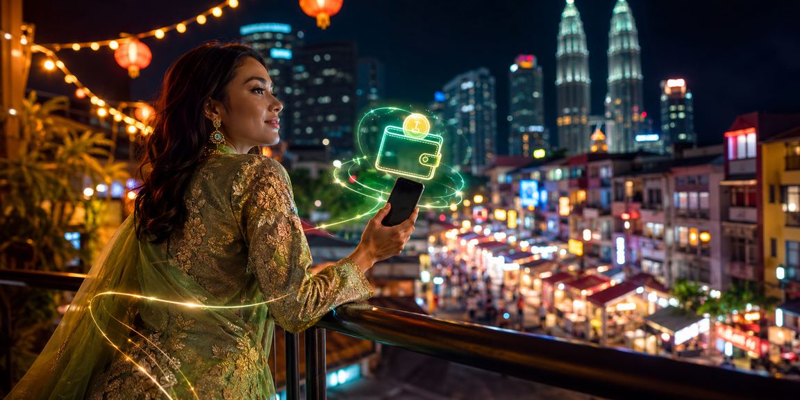 Suasana perayaan Hari Raya dengan promosi deposit khas taruhan badminton di Kuala Lumpur